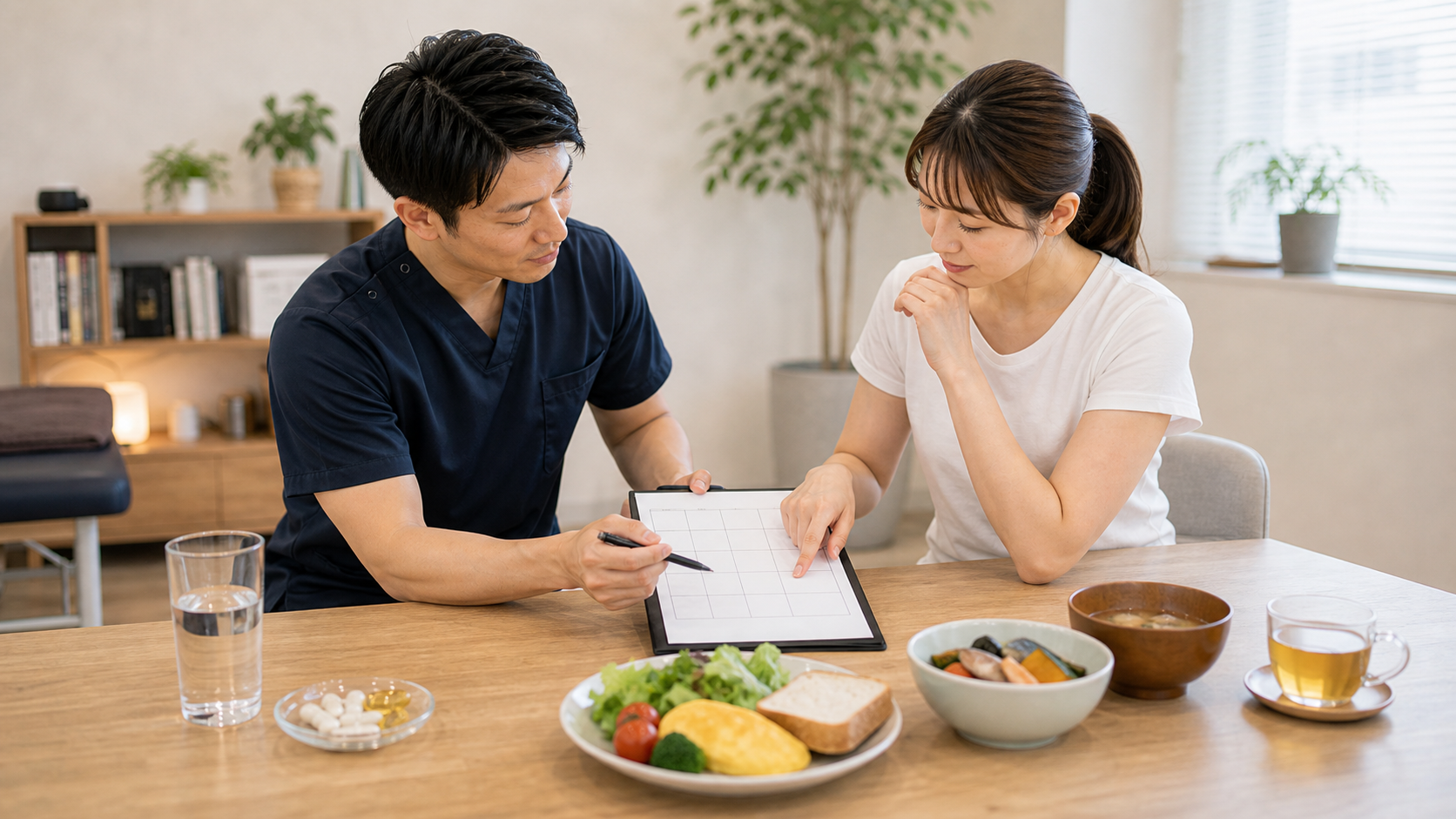 ビタミンBの摂取タイミングを食事と生活リズムから相談するイメージ