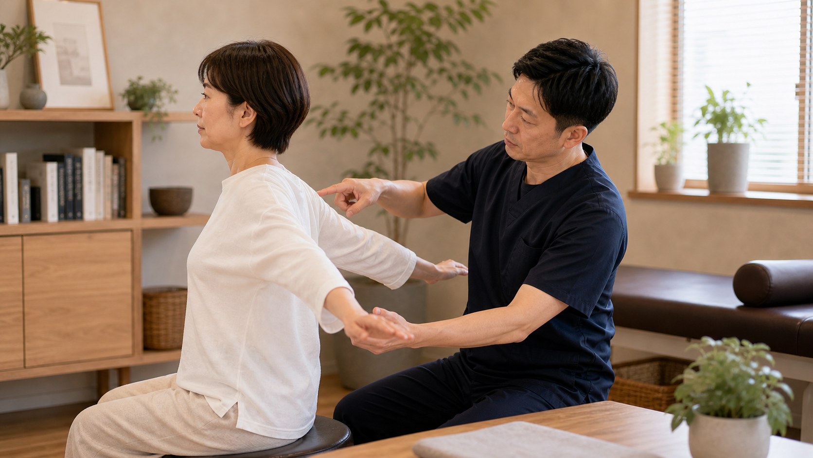 猫背改善の筋トレで効果が出ない原因をフォーム確認するイメージ