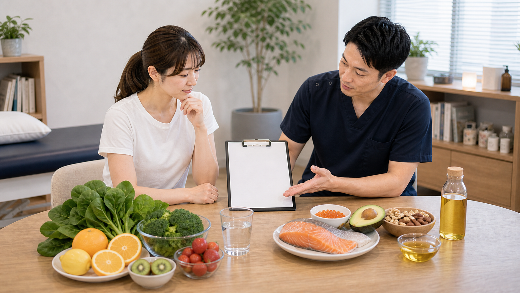 水溶性と脂溶性ビタミンの違いを食材の分類から相談するイメージ