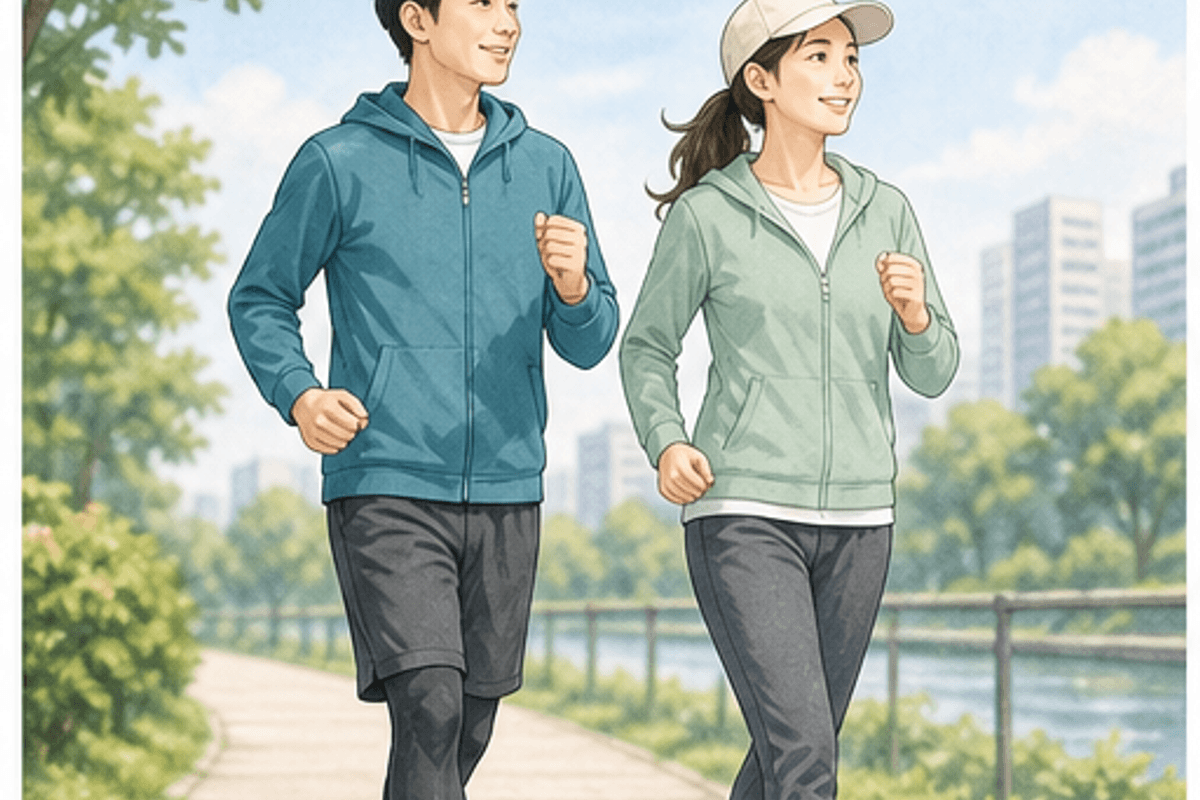 1日の理想歩数｜「1万歩」は本当に必要？を図解した健康維持に必要な1日の歩数の説明画像