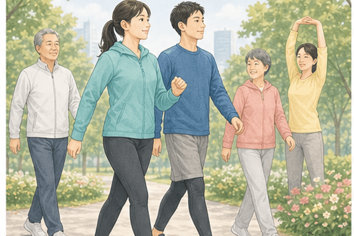 健康促進・健康増進とは｜意味と定義の違いを図解した健康促進と健康増進の違いの説明画像