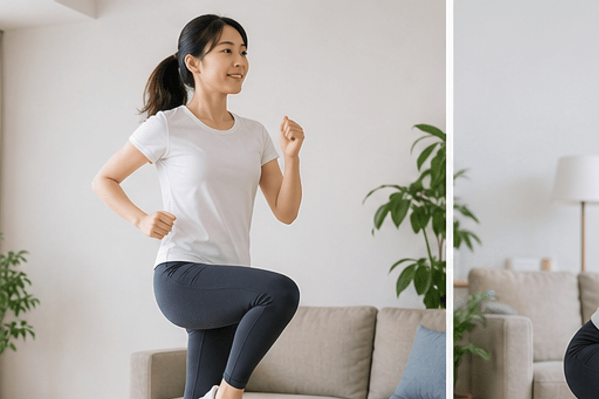 ダイエットの科学｜有酸素運動と筋トレの違いと役割を図解したダイエットに効果的な室内運動10選の説明画像
