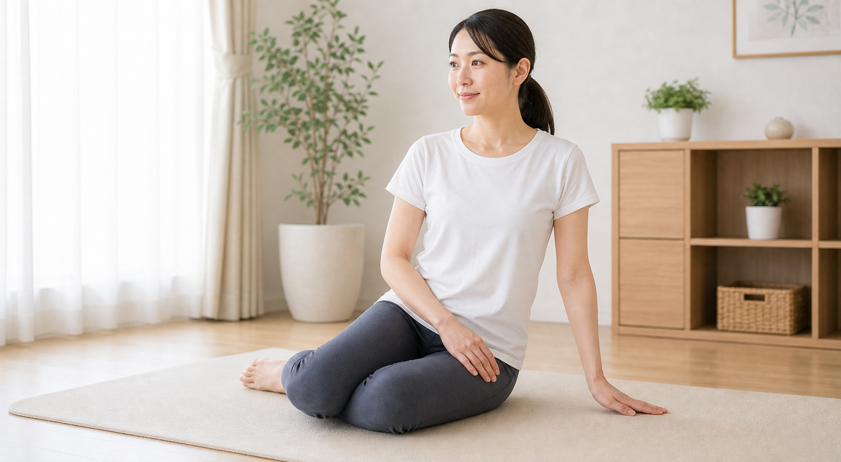 お姉さん座りとはどのような座り方かを示すイメージ