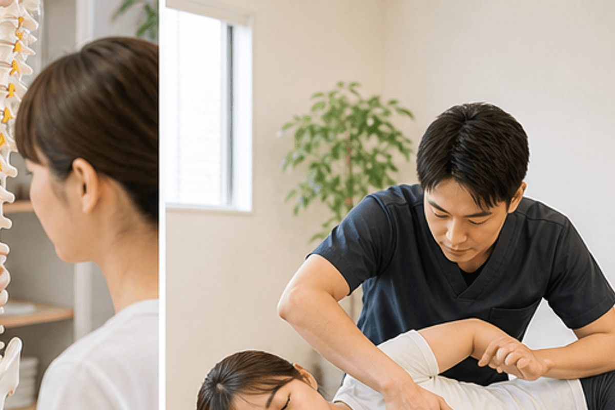 そもそも整体とマッサージは何が違うのかを図解したCUREPROの整体とはの説明画像