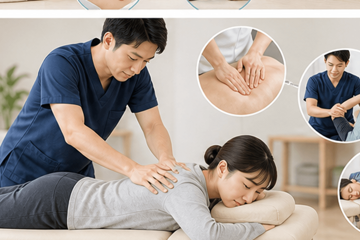 整体院とは？無資格でも開業できる姿勢調整の施設を図解した整体と整骨院の違いの説明画像