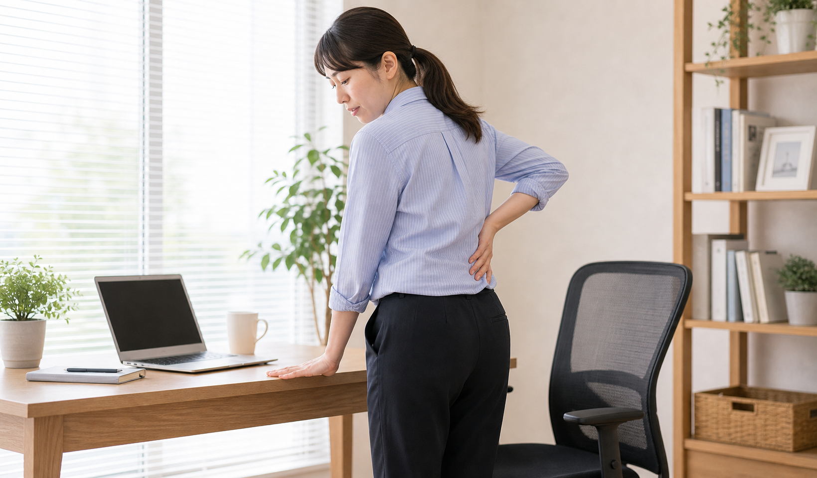 右腰の後ろが痛む主な原因を確認するイメージ