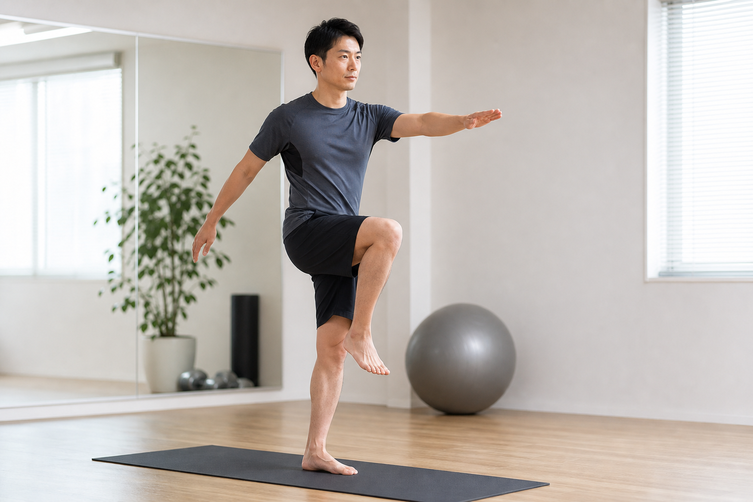 通常の整体とスポーツ整体の違いを体の動きで確認するイメージ