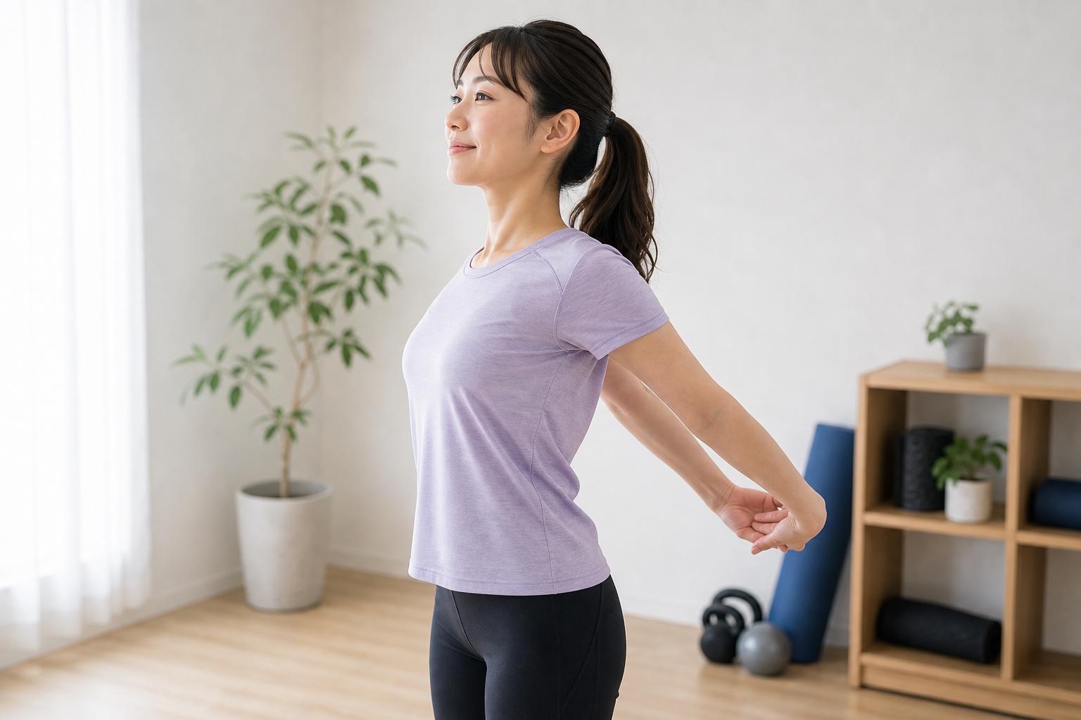 背中を鍛える前に肩甲骨まわりを整えるイメージ