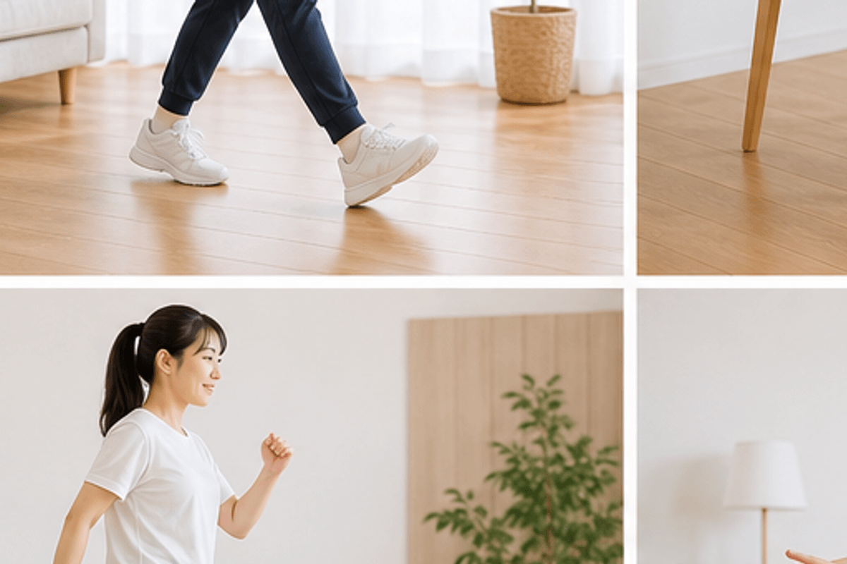 ながら運動アイデア集｜日常生活に組み込むを図解した運動嫌いでも続けられる運動8選の説明画像