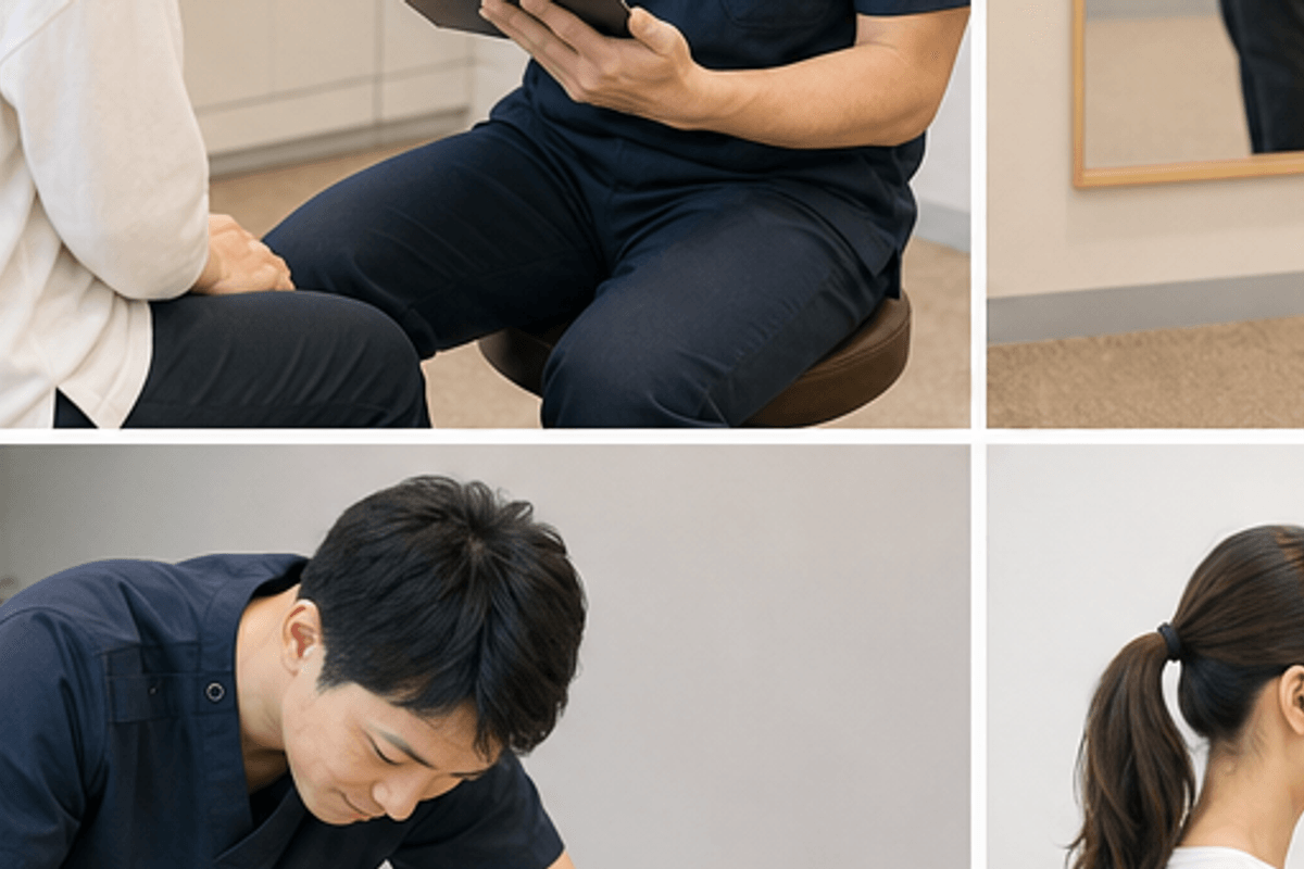 技術力で見分ける｜本当にいい整体の8つのチェックポイントを図解した本当にいい整体の見分け方の説明画像