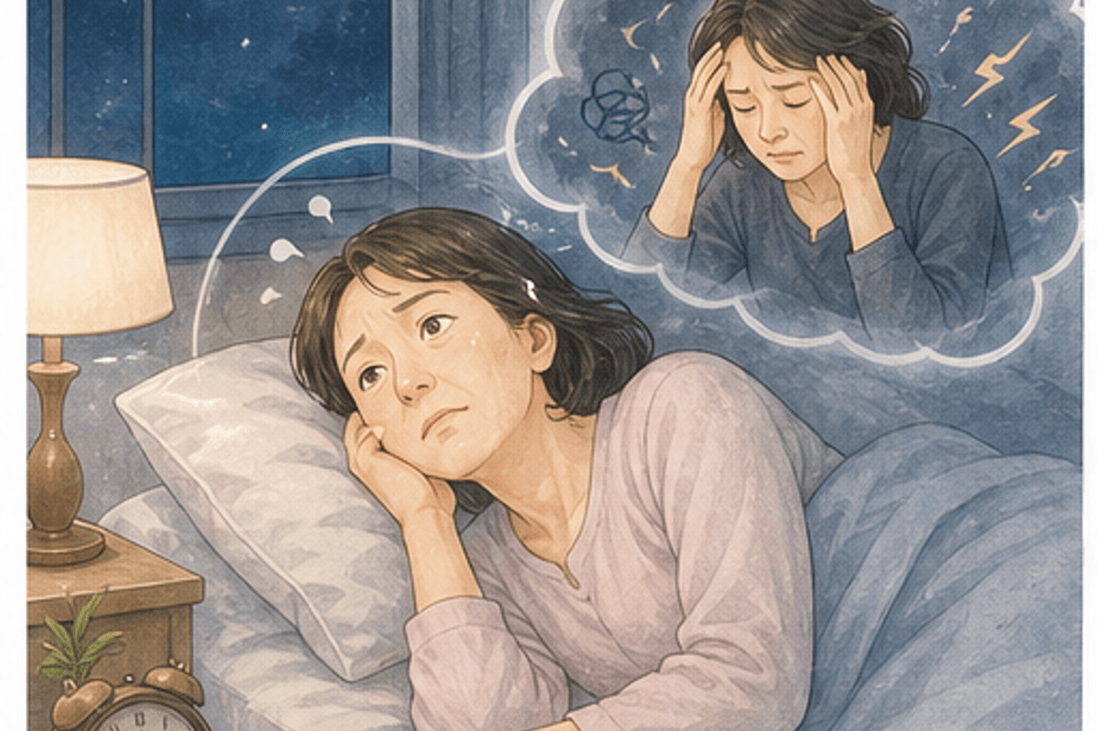 更年期の3つの時期を図解した更年期と自律神経失調症の関係の説明画像
