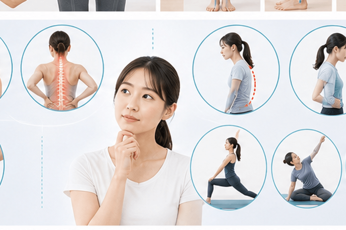 整体とは何か：定義と本質を図解した整体とピラティスの違いの説明画像