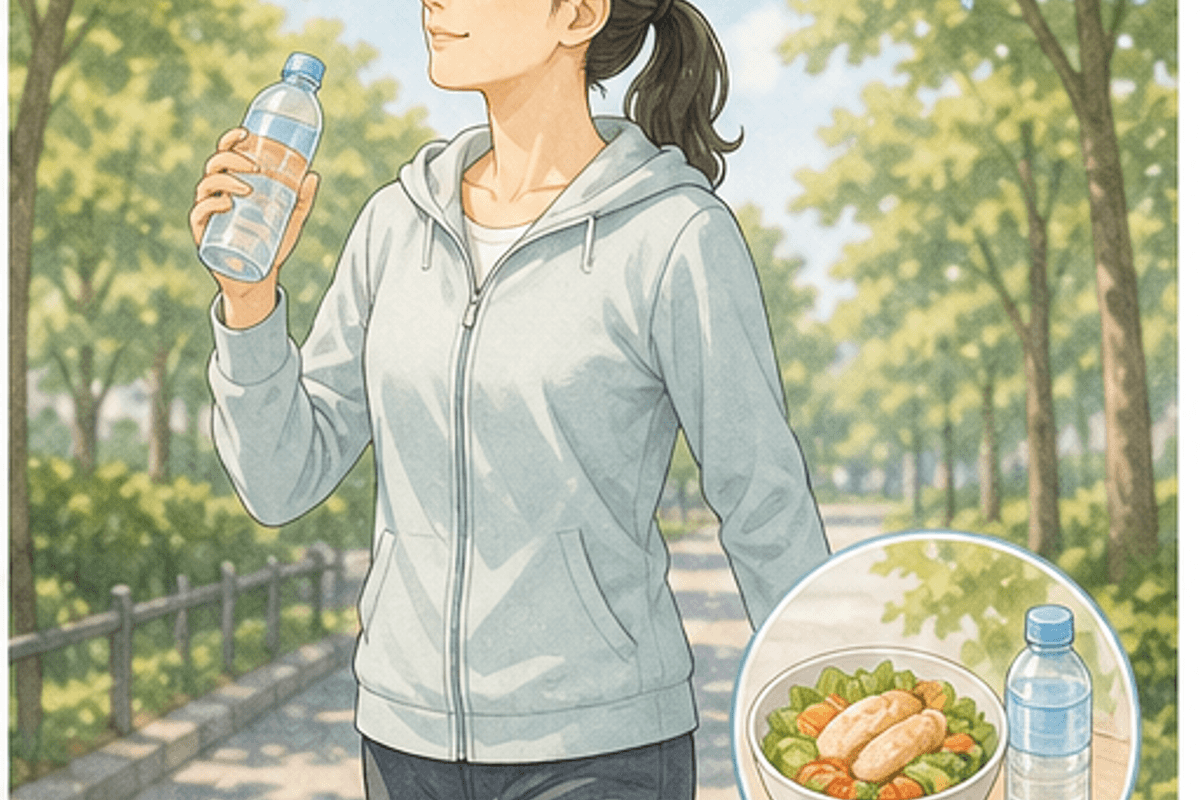 昼の過ごし方｜パフォーマンス維持の時間（9:00〜18:00）を図解した健康的な生活スケジュールの説明画像