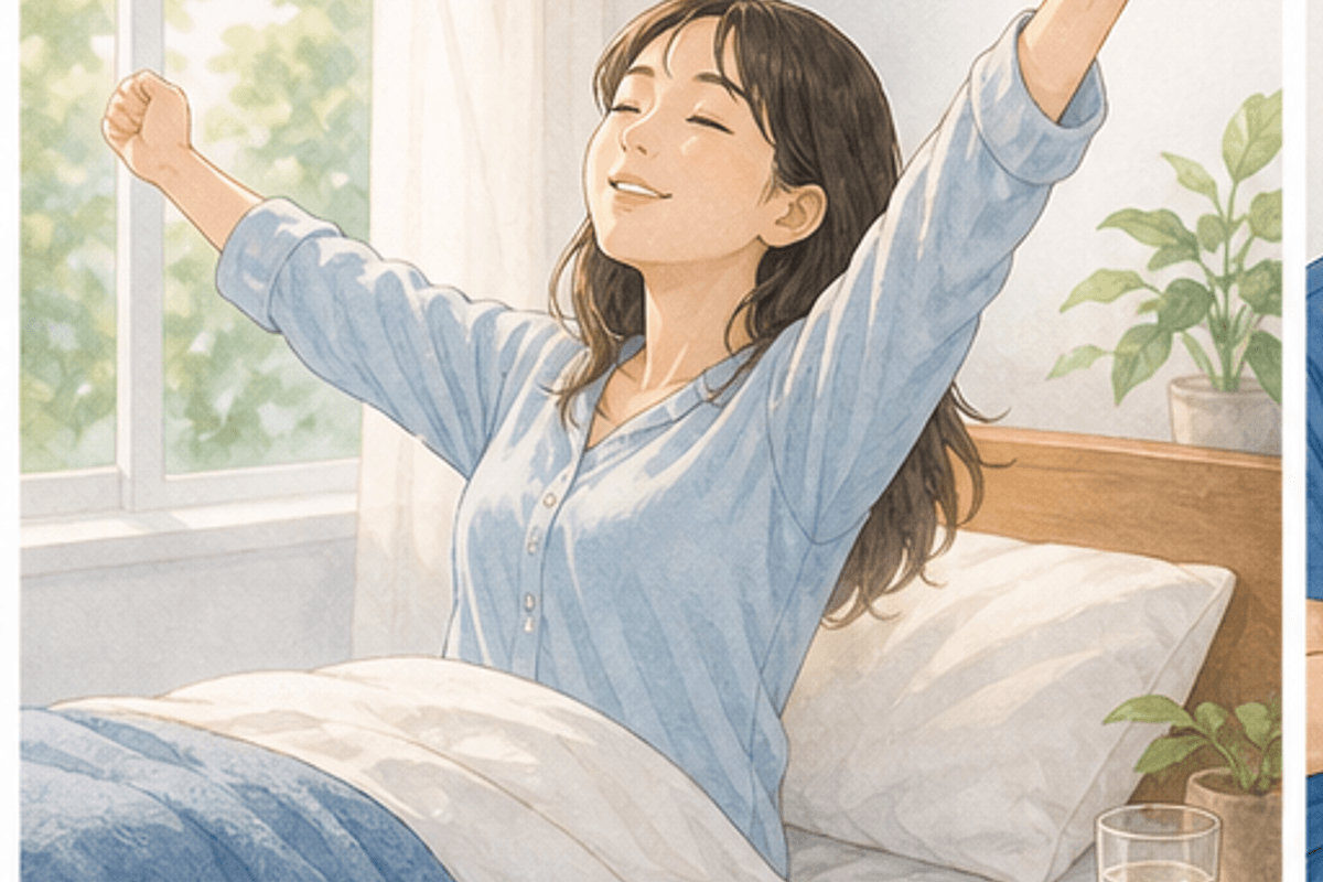快眠を妨げる5大NG習慣を図解した快適な睡眠をとる方法の説明画像