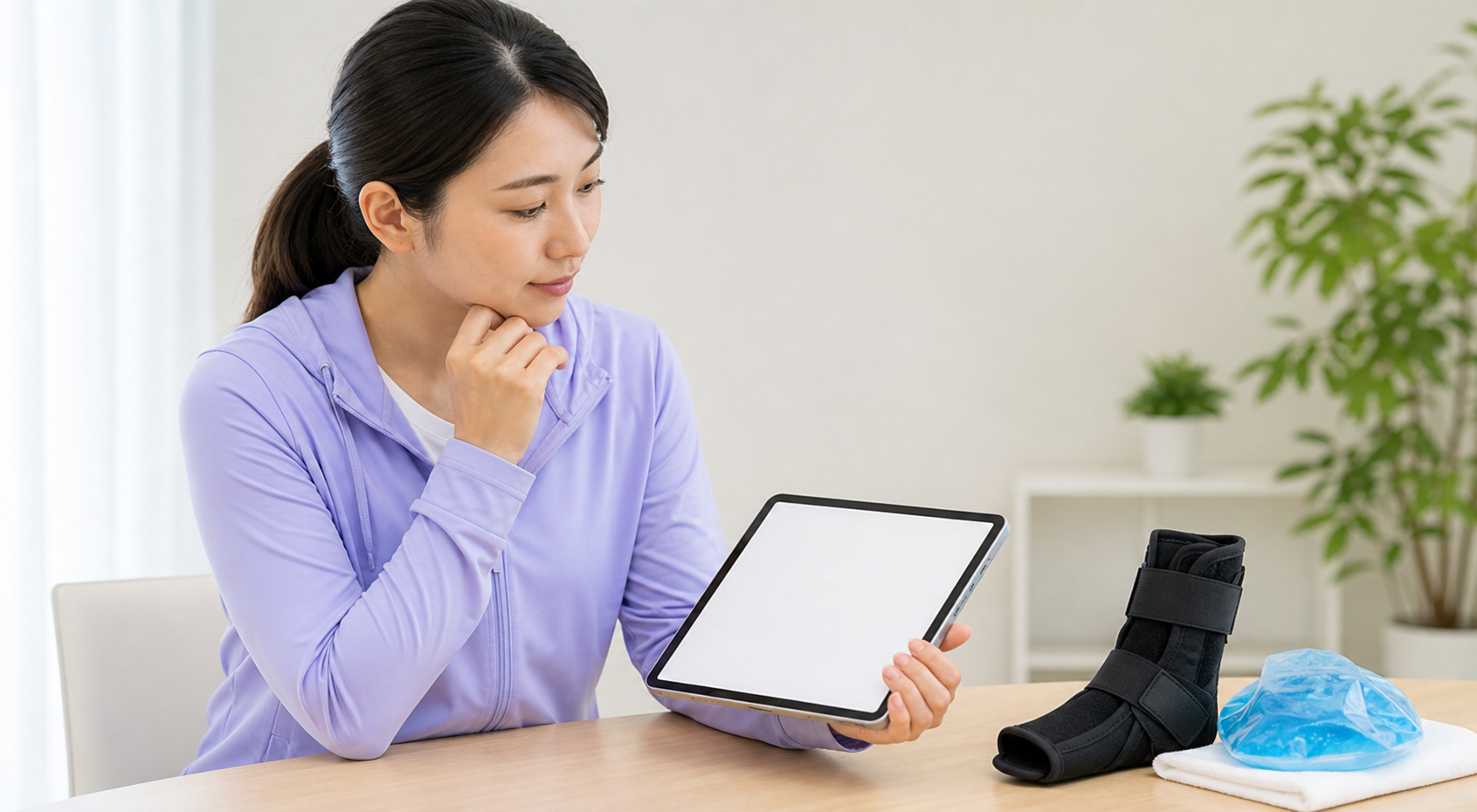 捻挫についてよくある質問を確認するイメージ