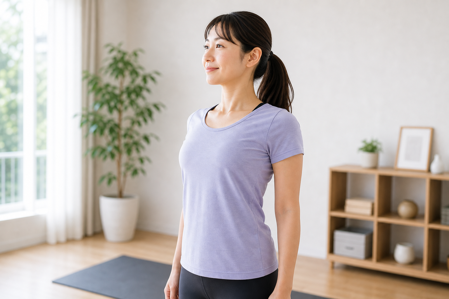 鎖骨の下の痛みを姿勢ケアで整えるイメージ