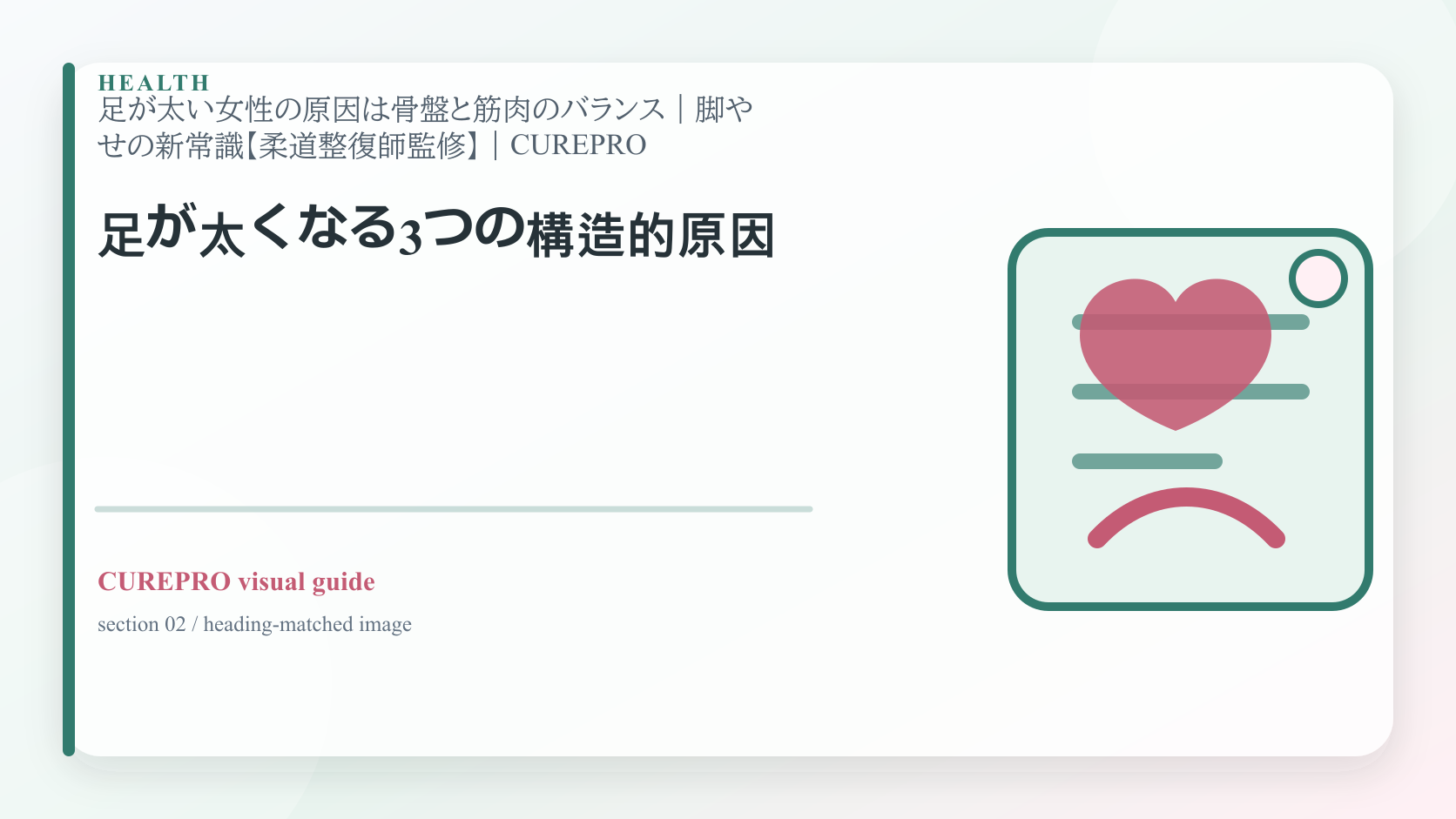 脚の筋力や姿勢の特徴を確認するイメージ