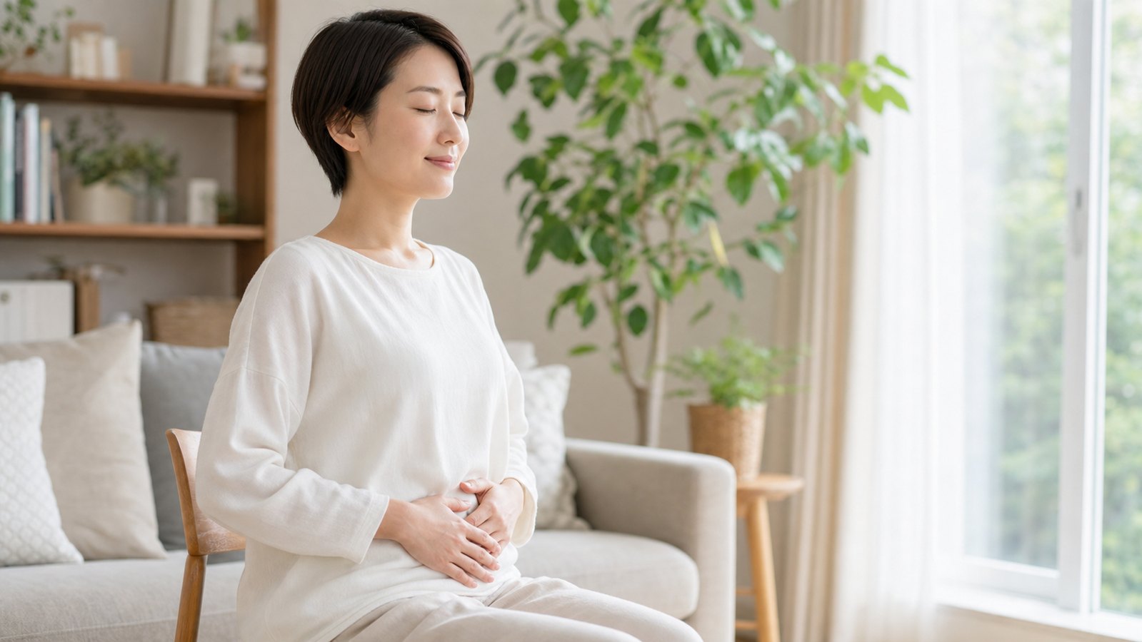 女性に多い左腰の痛みと体調変化を考えるイメージ