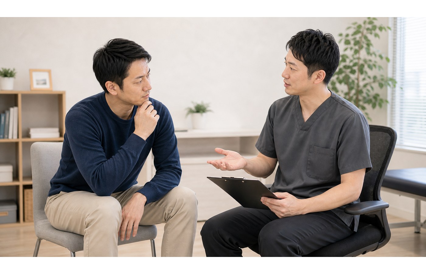 手足のしびれの相談先を検討するイメージ