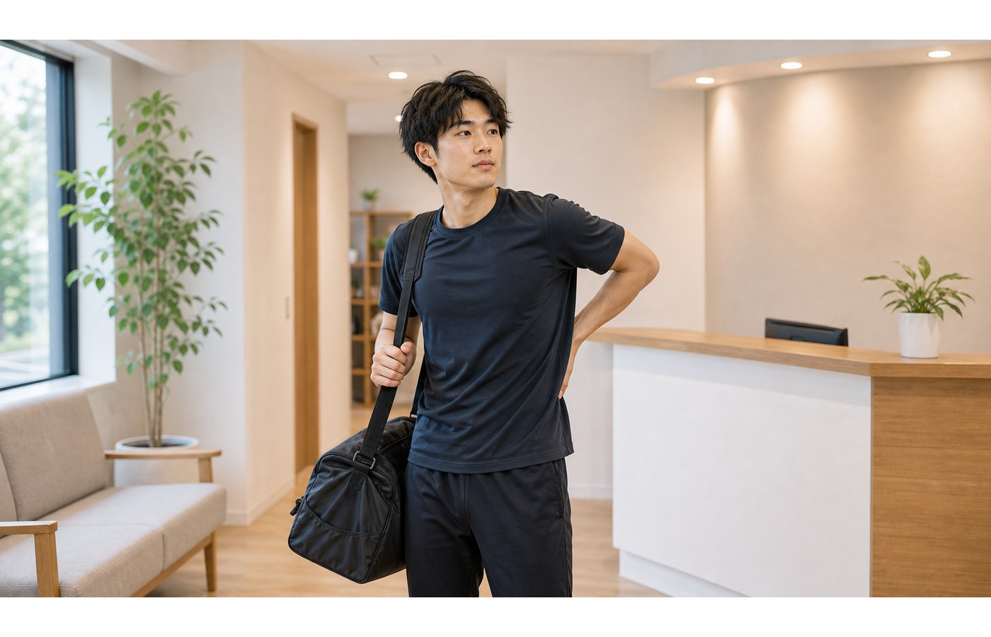 腰椎分離症の相談先を整体で説明を受けながら考えるイメージ