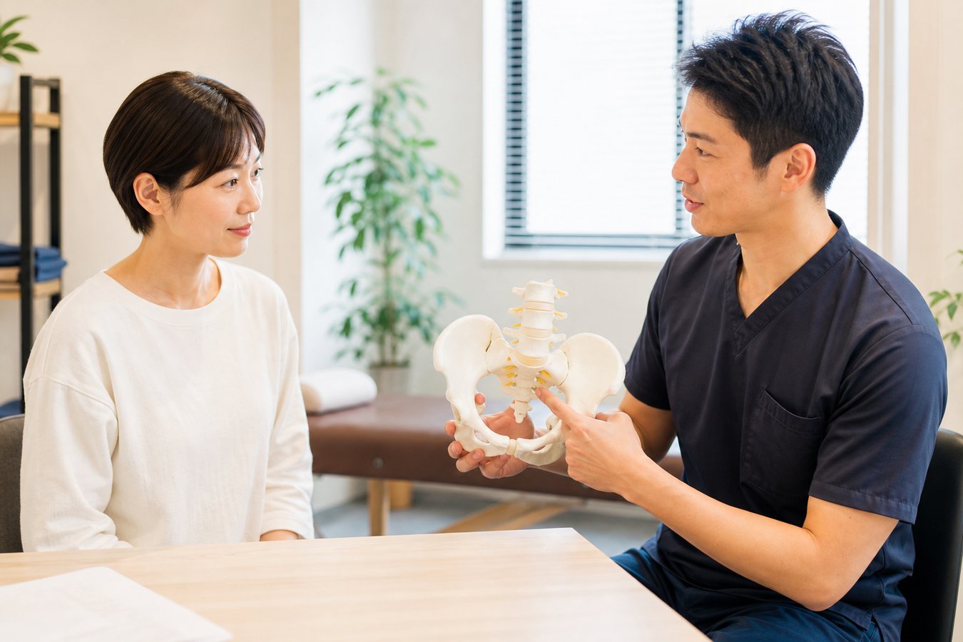 五反野で骨盤のゆがみや傾きが気になる方のイメージ