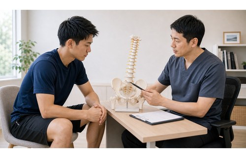 腰椎すべり症で整形外科への受診を考えるイメージ