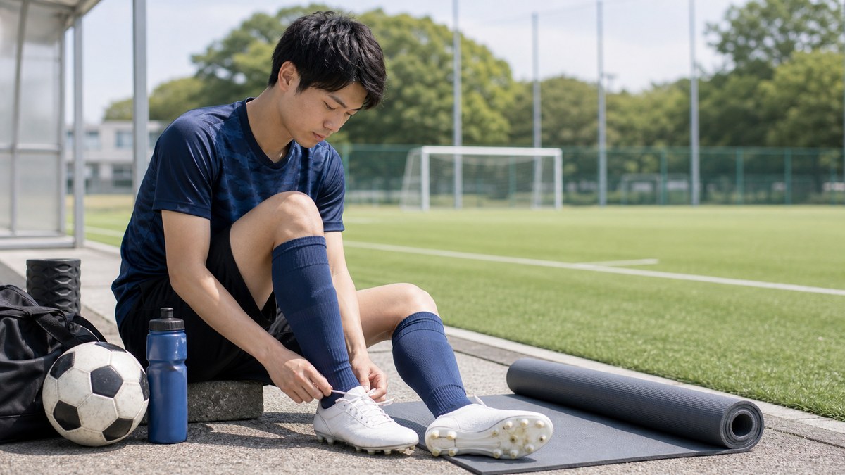 三郷中央でジャンパー膝による膝のお皿の下の痛みに悩むイメージ