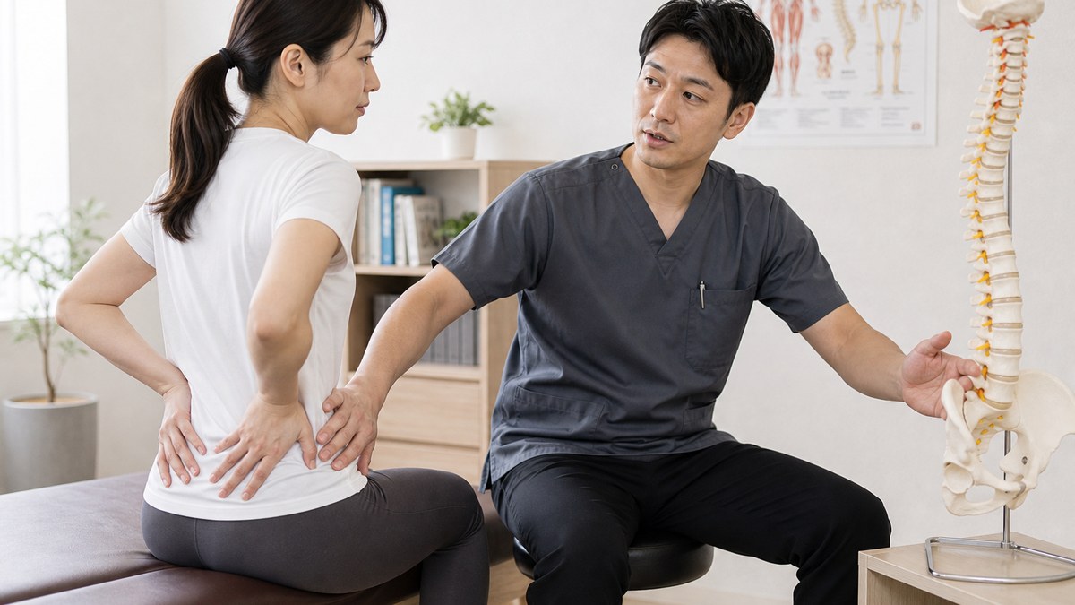 腰由来の症状との違いを考えるイメージ
