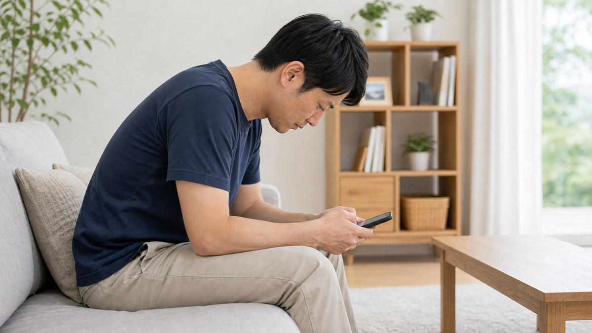 姿勢不良を放置せずスマートフォン姿勢の負担を見直すイメージ
