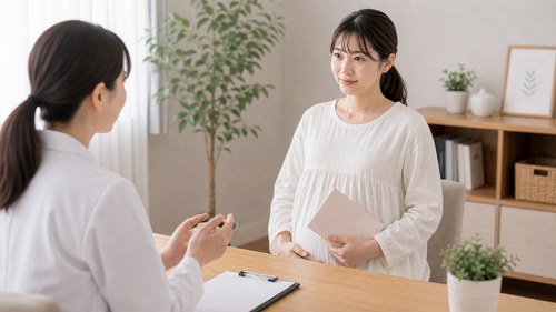 産婦人科医への相談を意識する妊婦さん