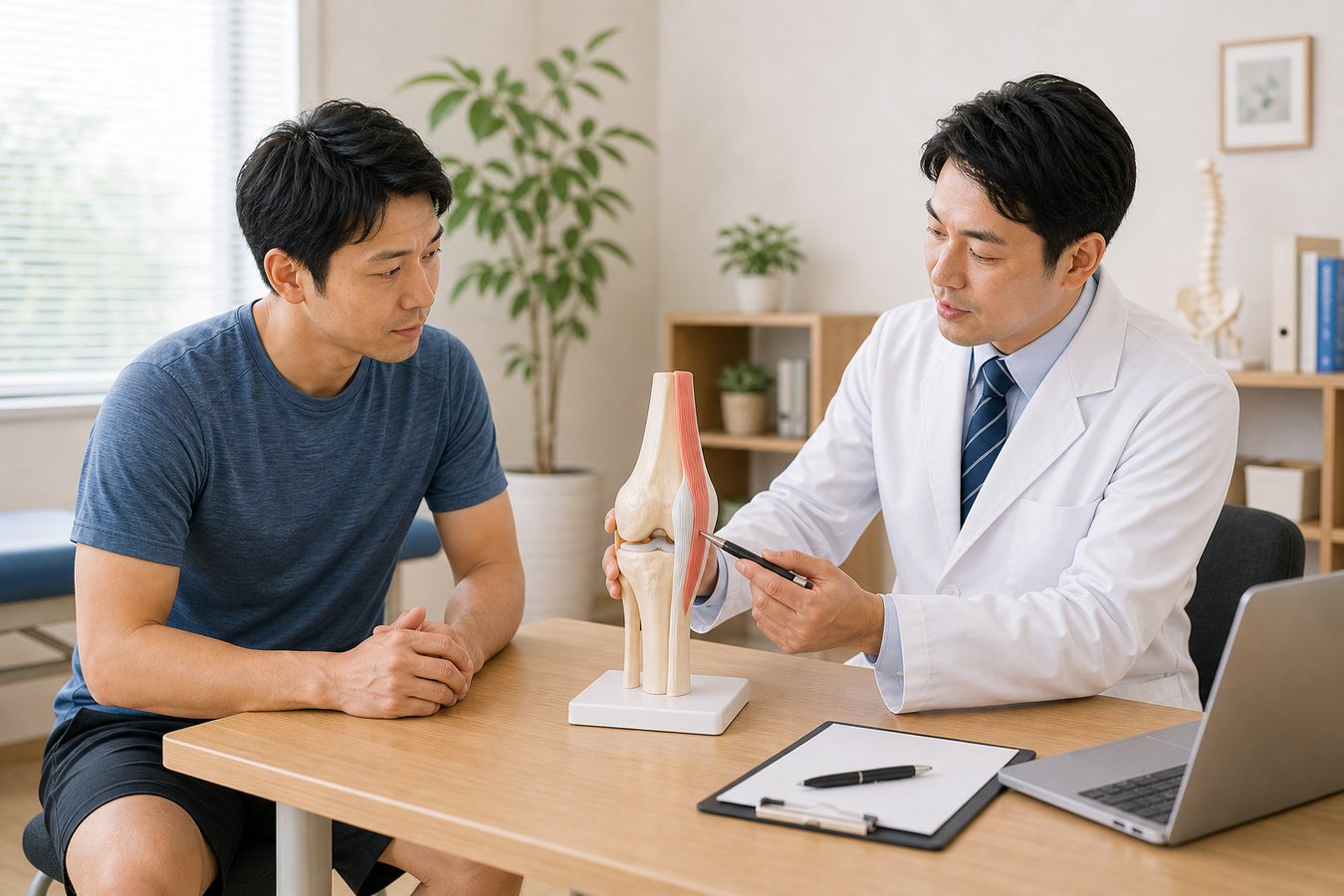 六町 足立区 腸脛靭帯炎整体 腸脛靭帯炎と骨盤フォームを整えるイメージ