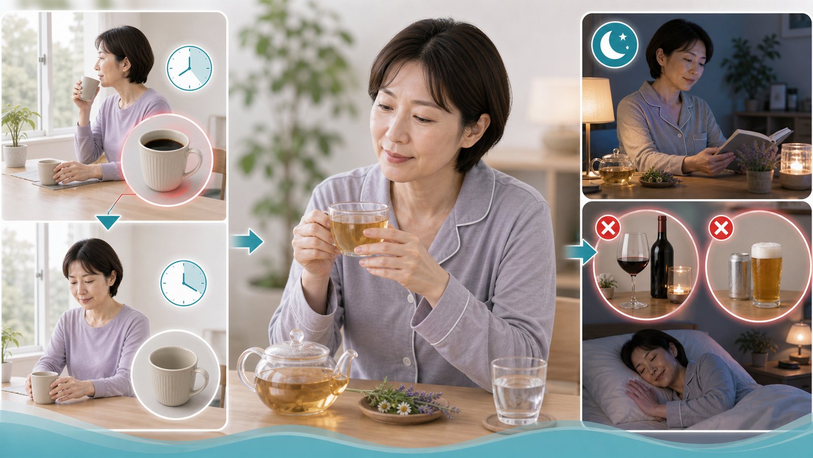 六町 足立区 不眠症セルフケア カフェインと寝酒の見直し