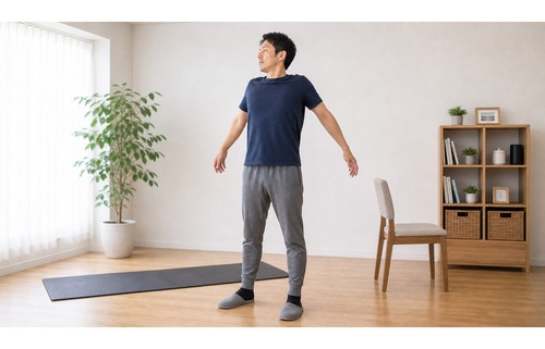 肘部管症候群対策として前腕をやさしく伸ばすイメージ