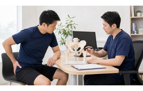 股関節痛で医療機関への相談が必要な症状のイメージ