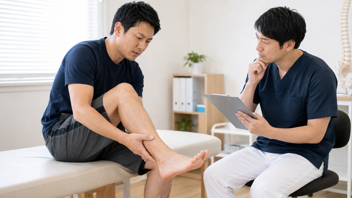 足裏やかかとの痛みで整形外科への受診が必要なサインを確認するイメージ