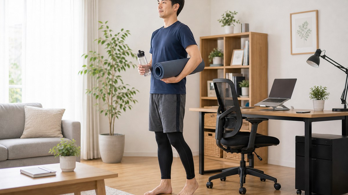 背筋の伸びた姿勢で毎日を過ごすイメージ