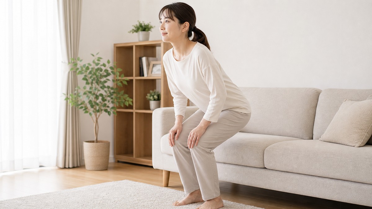 骨盤底筋への負担を減らすため急な腹圧を避ける動作の工夫