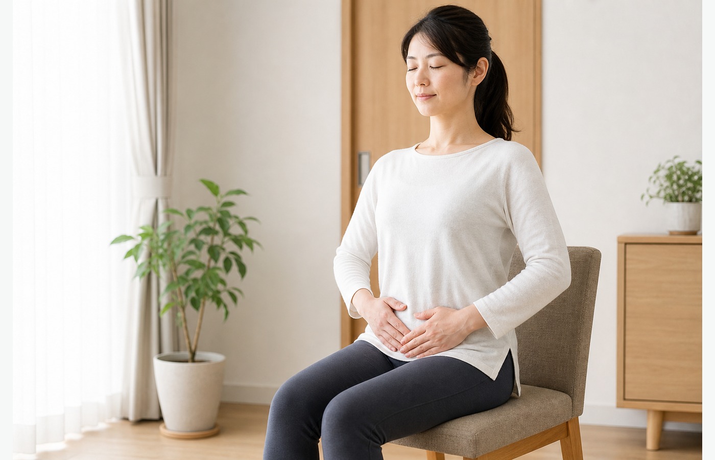 姿勢を整えて骨盤まわりへの負担を減らすセルフケア