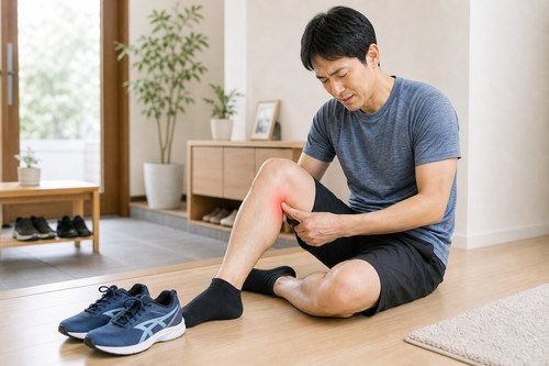 変形性膝関節症の原因を確認するイメージ