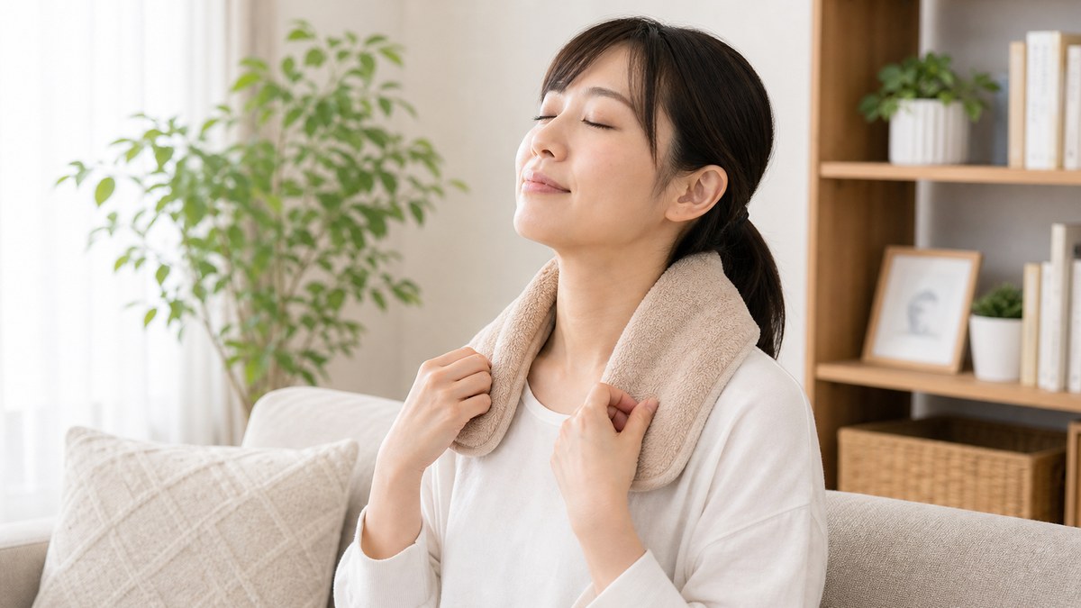 吉川美南 首こり 首肩を温める