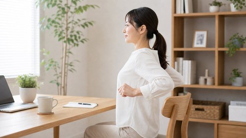 巻き肩ケアで胸を開くストレッチ