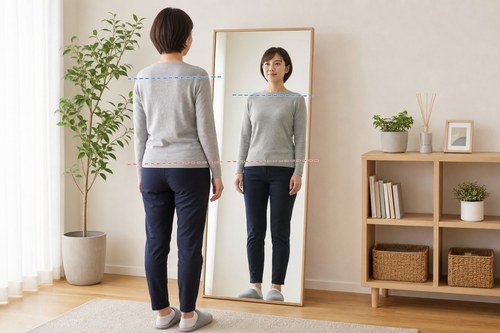 坐骨神経痛のサインをセルフチェックするイメージ
